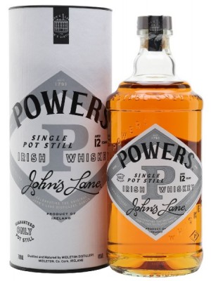Powers 12yr John's Lane Irish Whiskey 46% ABV 750ml